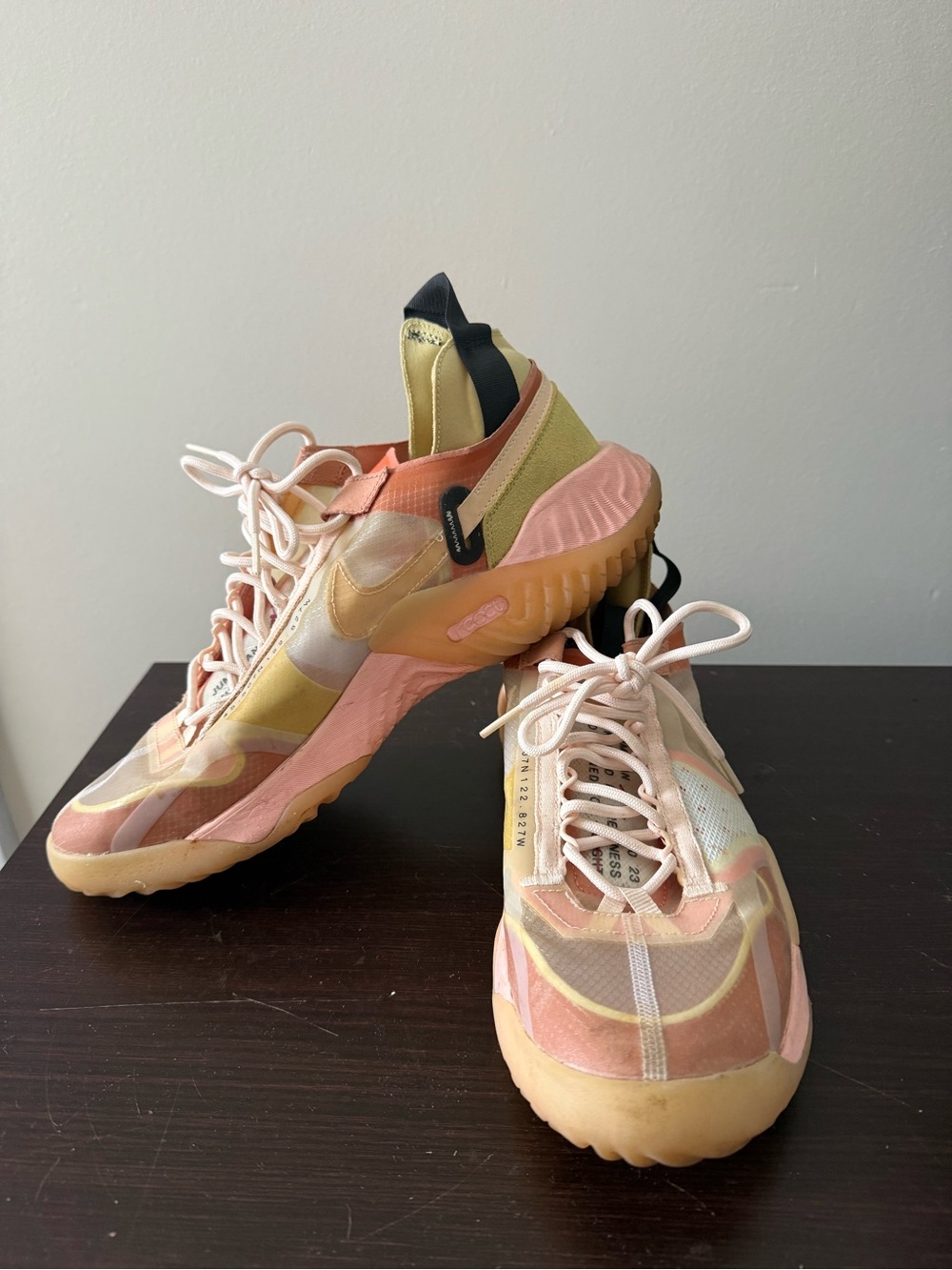 Nike Men’s Jumpman Pink Peach and Yellow Sneakers